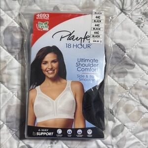 Playtex 18 Hour Black Bra 44C